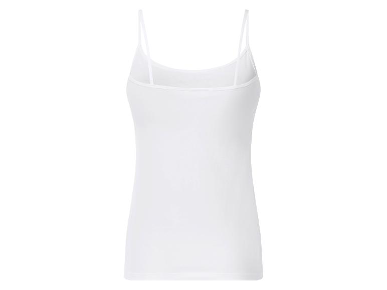 Witte camisole met spaghettibandjes, achterkant