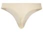 Beige string-ondergoed.
