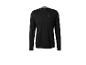 Zwart heren sportshirt met lange mouwen en ronde hals.