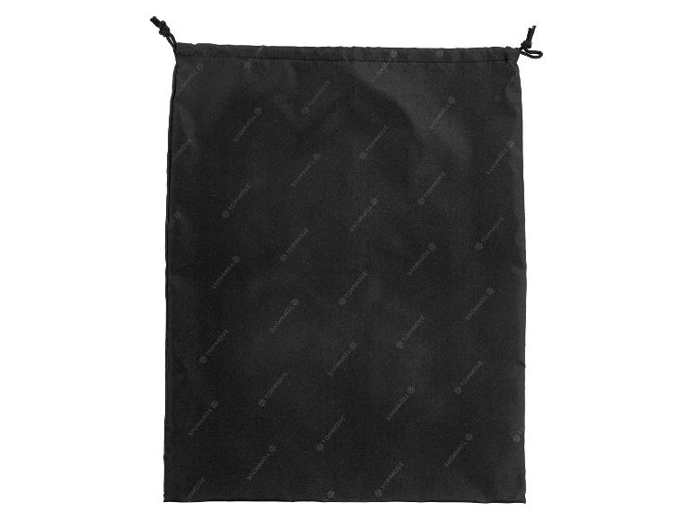 Een zwarte treksluitingzak met het merk Topmove.