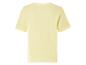 Lichtgele t-shirt met korte mouwen.