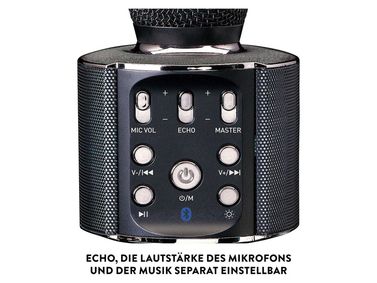 Ga naar volledige schermweergave: Lenco Karaoke-microfoon met Bluetooth BMC-180.2 - afbeelding 5