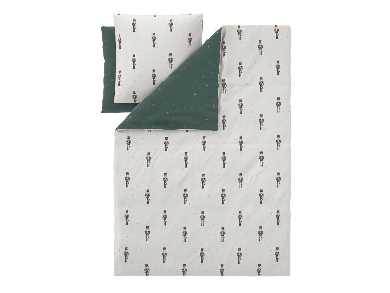 Dekbedovertrek met notenkraker- en sterrenpatroon