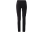 Achteraanzicht van een zwarte skinny jeans voor dames met achterzakken.