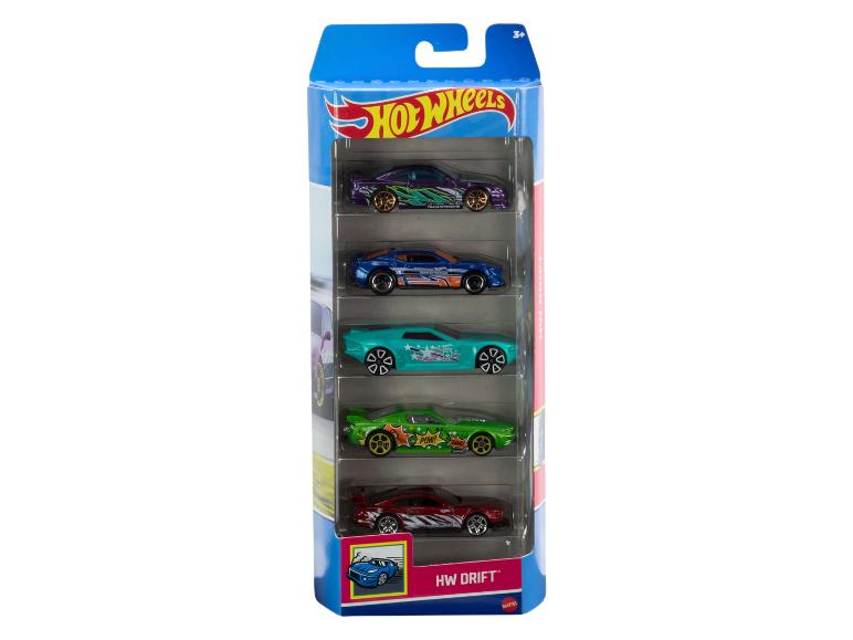 Hot Wheels auto's in een verpakking met een drift thema.