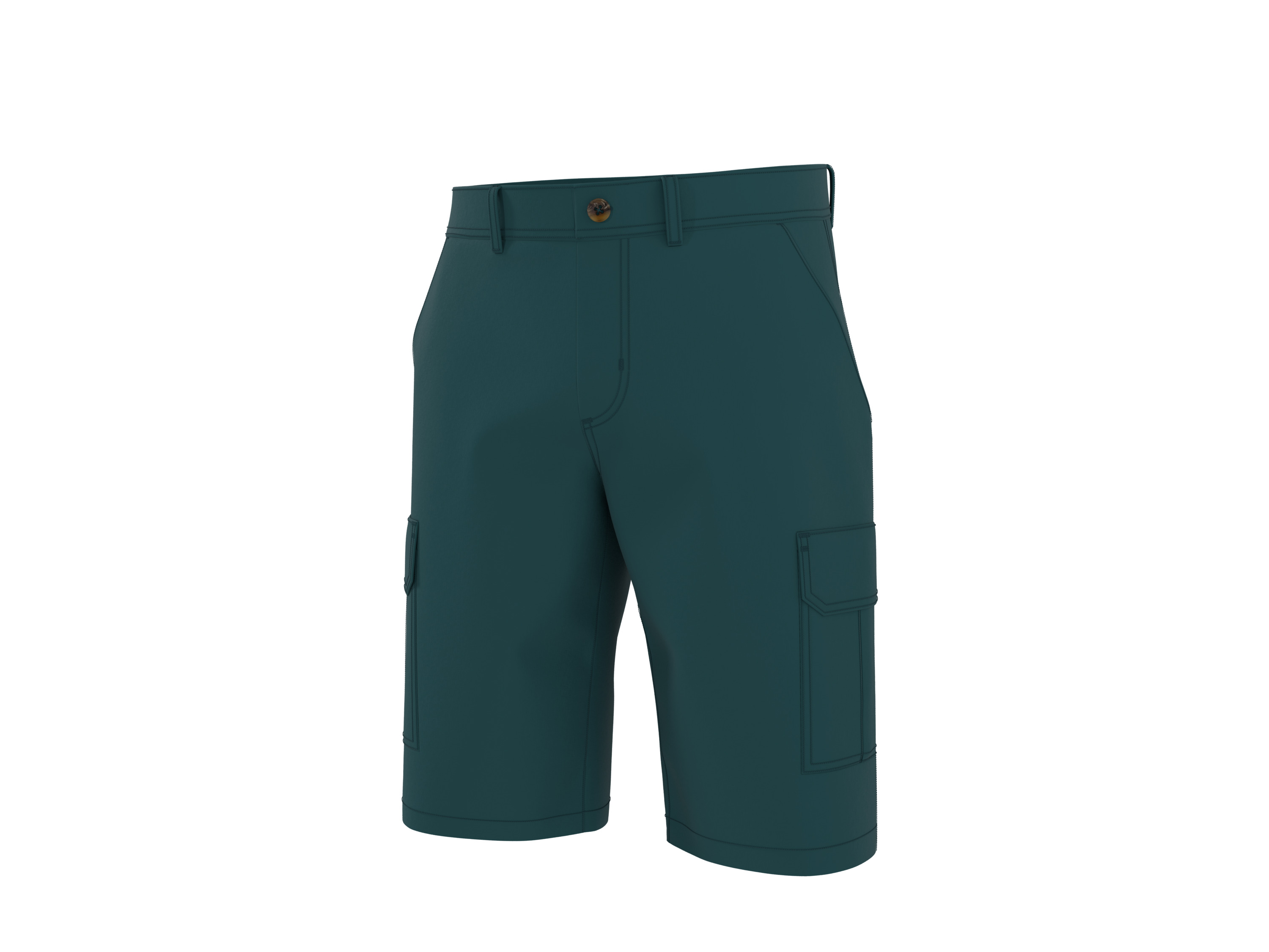 esmara Men Heren cargo shorts (Petrol, 54)