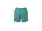 Turquoise zwemshorts.