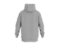 Grijze hoodie, achteraanzicht