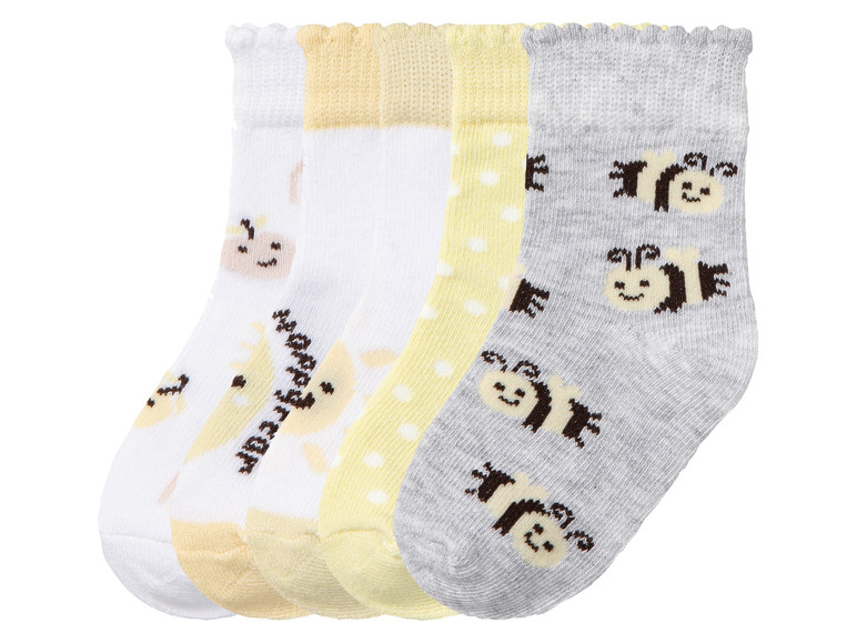 Ga naar volledige schermweergave: lupilu® 5 paar baby sokken - afbeelding 1