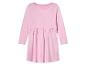 Een roze jurkje met lange mouwen voor meisjes.