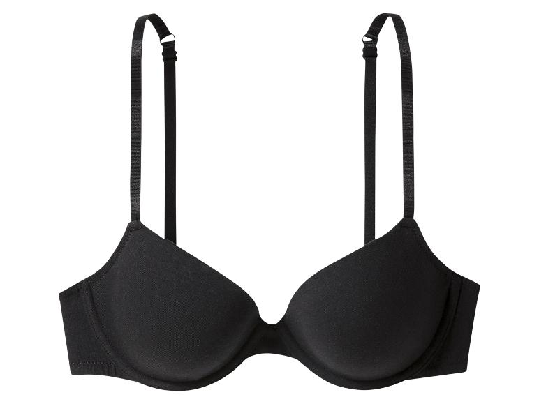 Zwarte beha op een witte achtergrond