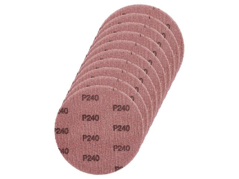 Een stapel ronde schuurpapier met de aanduiding P240.