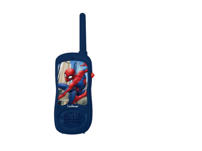 Lexibook Spiderman walkietalkie, blauw, met antenne.