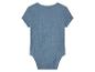 Blauw baby romper van mousseline.