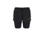 Zwarte 2-in-1 hardloopshorts met elastische tailleband en trekkoord