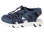 Blauwe kindersandalen met veter.
