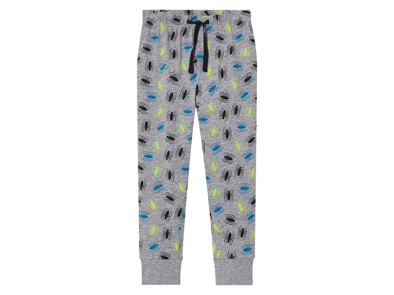 Grijze joggingbroek met Spiderman-print.