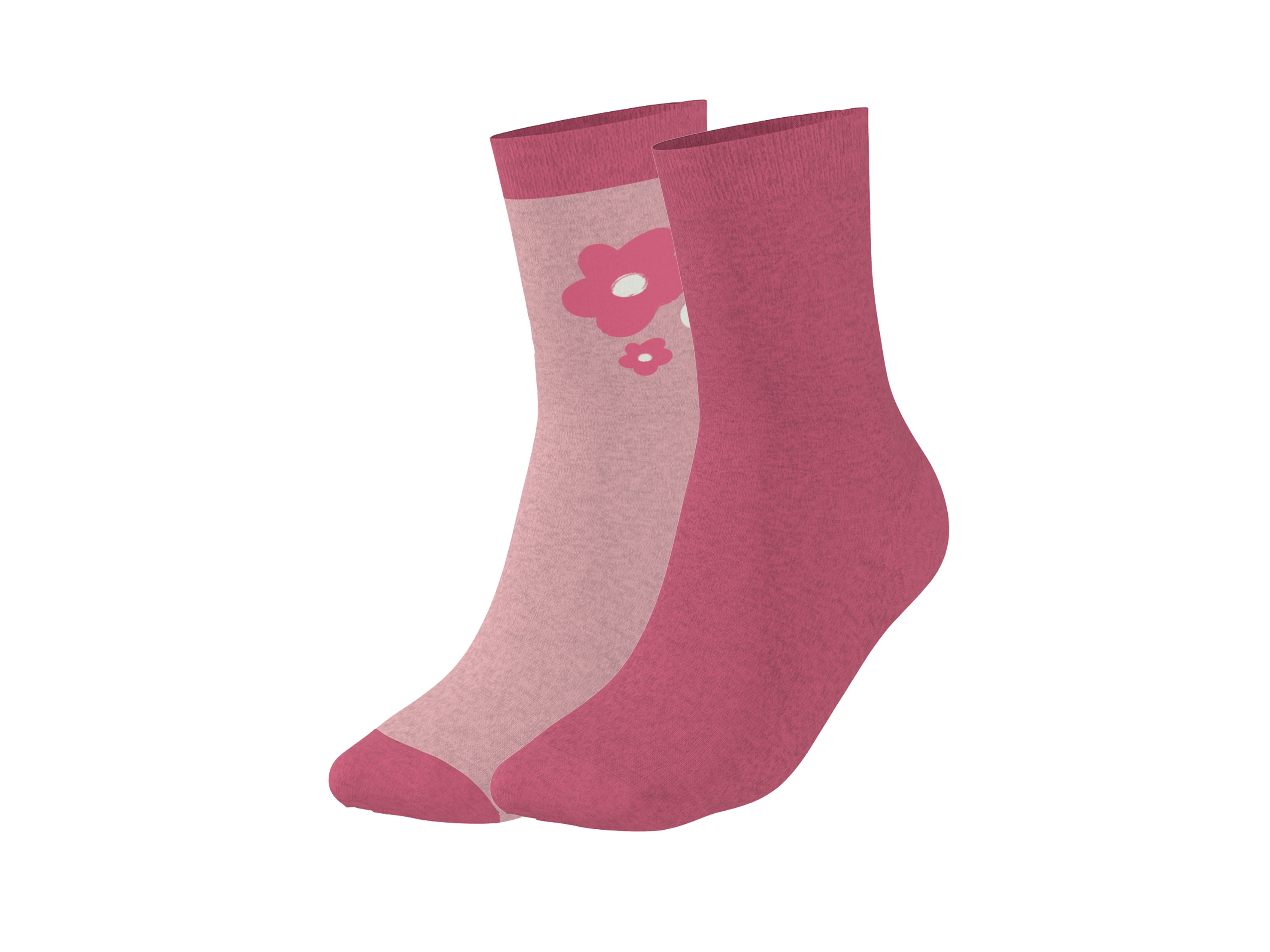 lupilu 2 Paar kinder sokken (Lichtroze, 23-26)