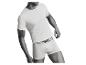 Man in wit T-shirt en witte Mexx boxershort.