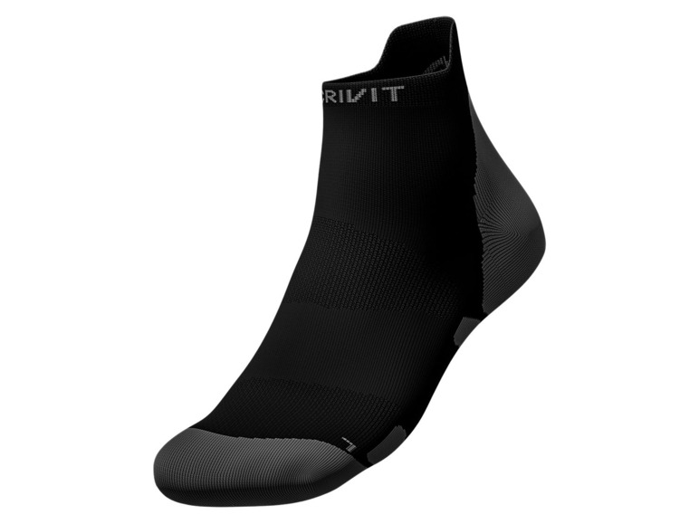 Zwarte Dri-FIT sokken voor sporten.