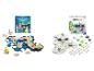 Twee GraviTrax sets: een Junior Ocean Starter-Set en een GraviTrax Focus set.