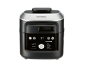 Multicooker met stoomkoken, heteluchtfrituren en grillfuncties.