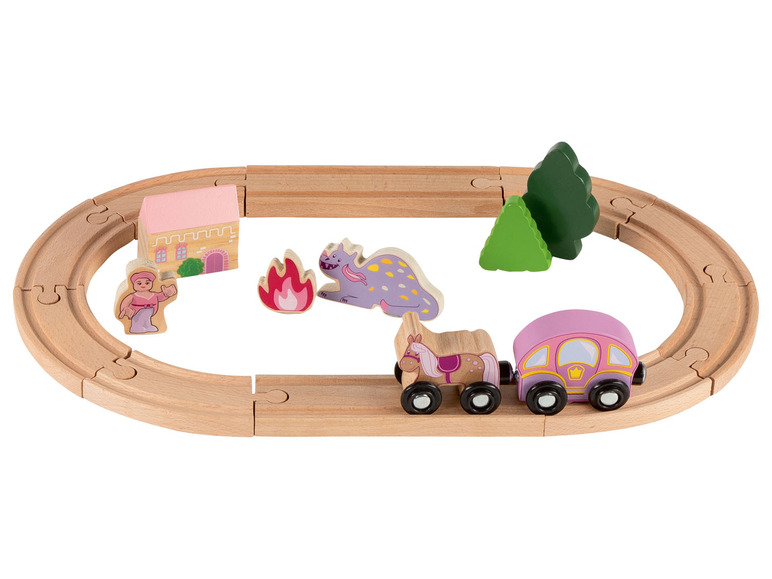 Ga naar volledige schermweergave: Playtive Houten treinbaanset - afbeelding 7