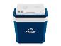 Blauwe Crivit elektrische koelbox: perfect voor op reis.