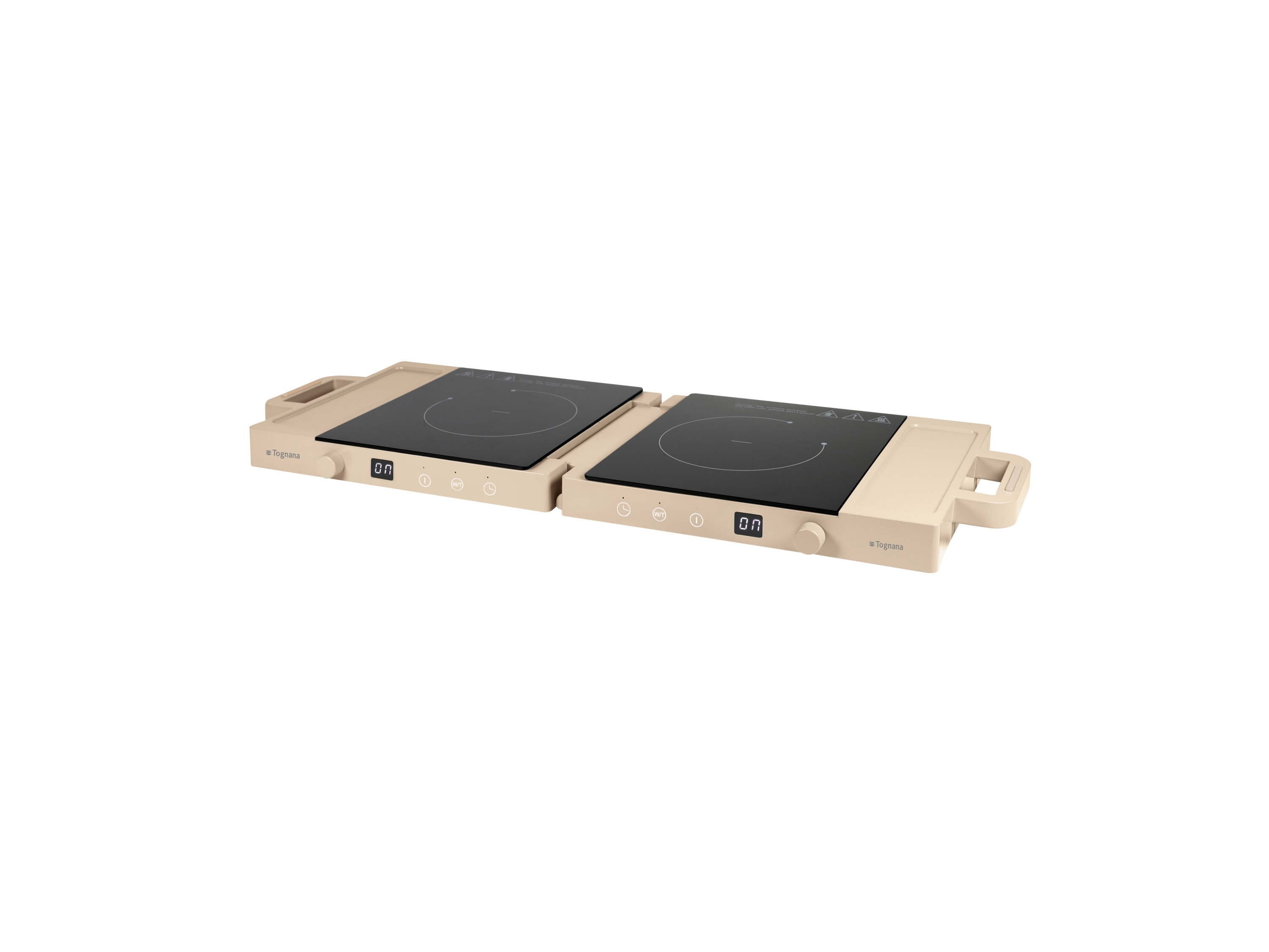 TOGNANA Draagbare dubbele kookplaat Iridea (Beige)