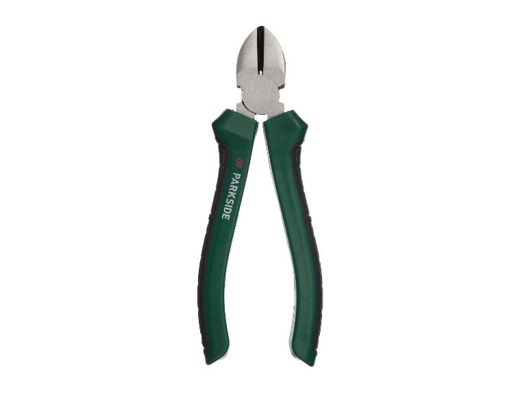 Parkside diagonale kniptang met groene handvatten