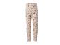 Meisjeslegging met bloemenprint in lichtbeige met roze en bordeauxrode bloemen