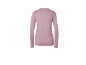 Roze sportshirt met lange mouwen voor dames, achteraanzicht.