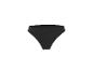 Zwart bikinibroekje met hoge taille en geribbelde textuur