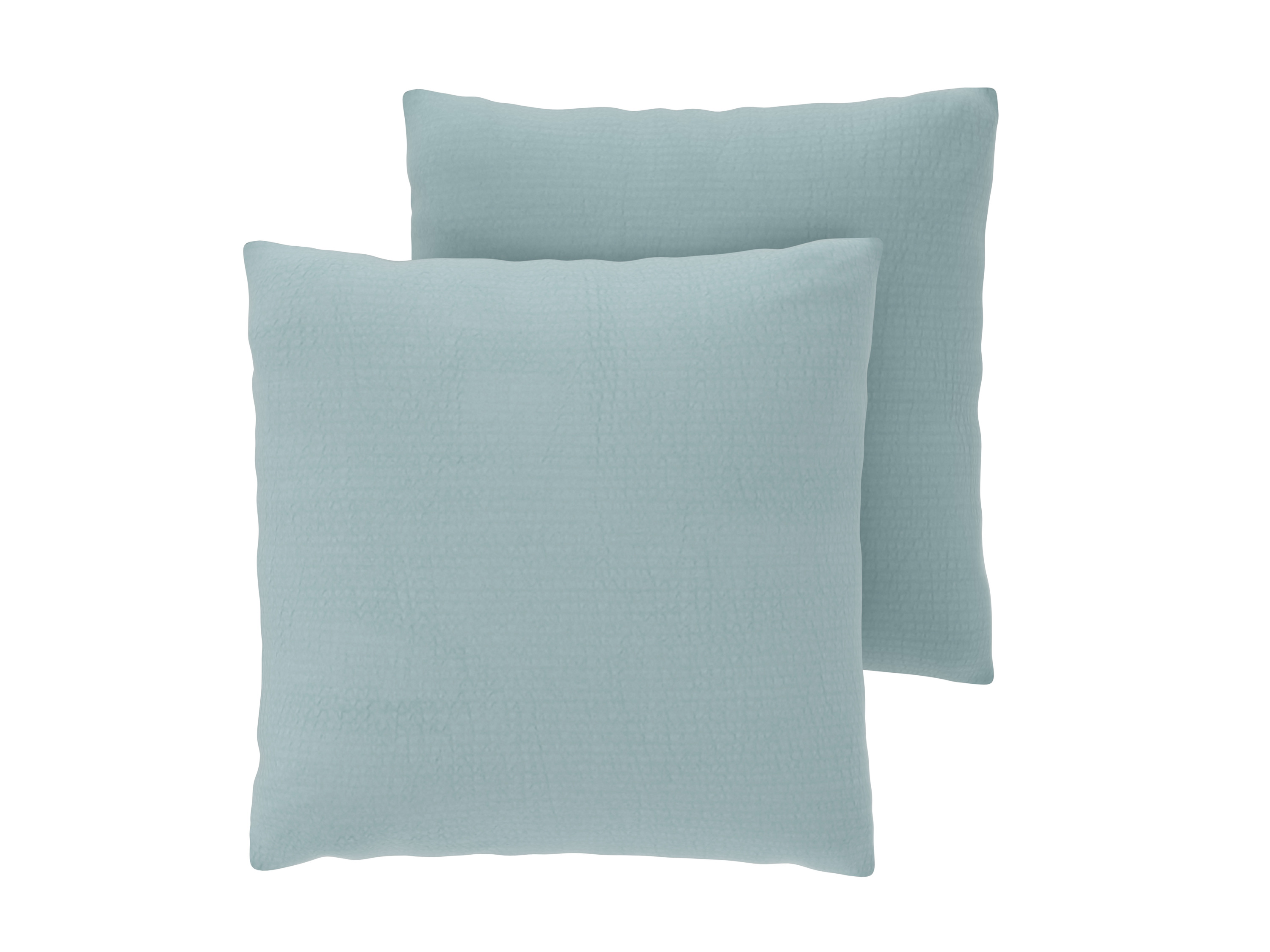 LIVARNO Set van 2 seersucker kussenslopen 50 x 60 cm (Groen)