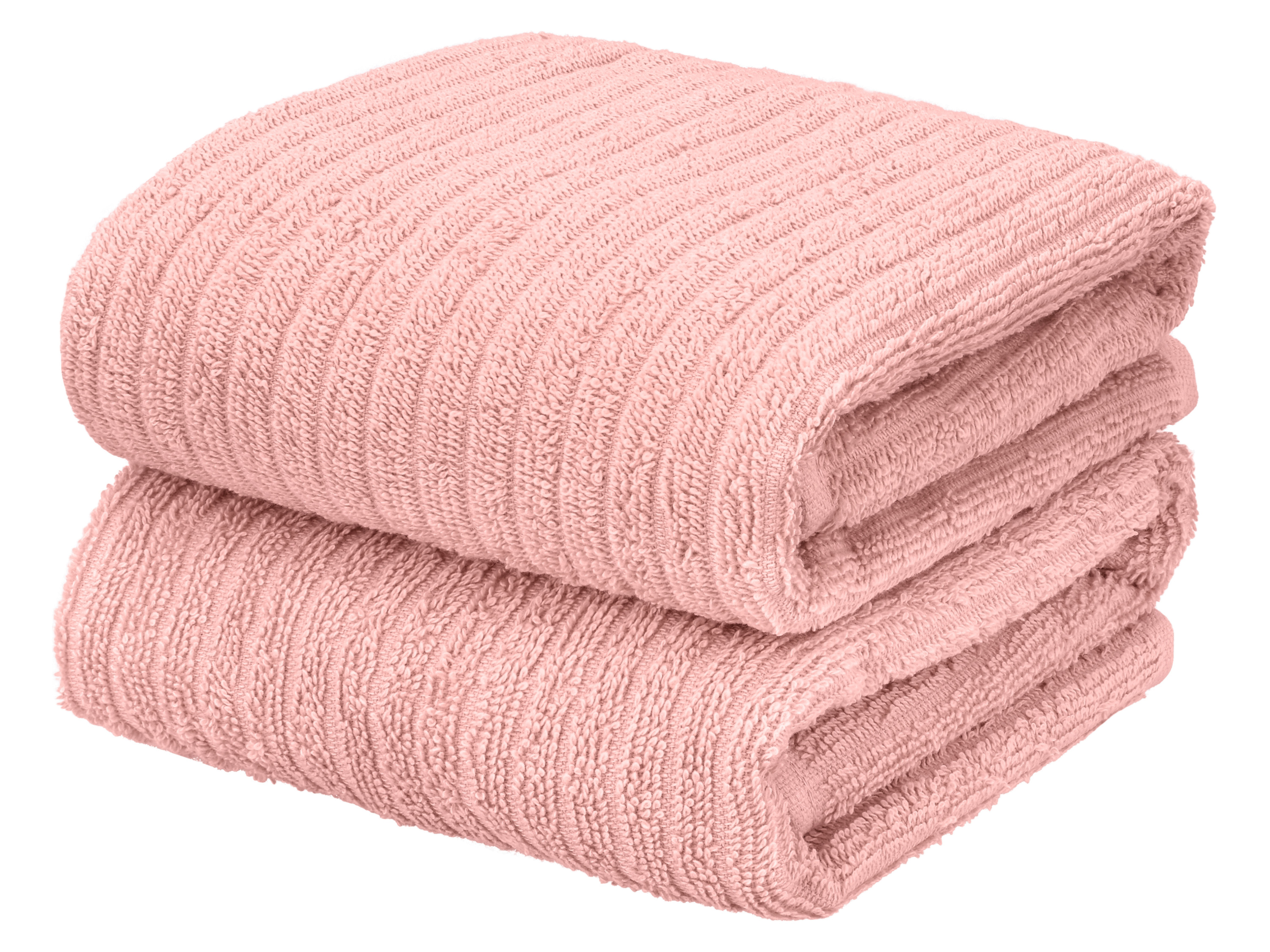 LIVARNO Set van 2 handdoeken 50 x 100 cm (Roze)