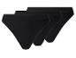 Drie zwarte hipster slips gestapeld
