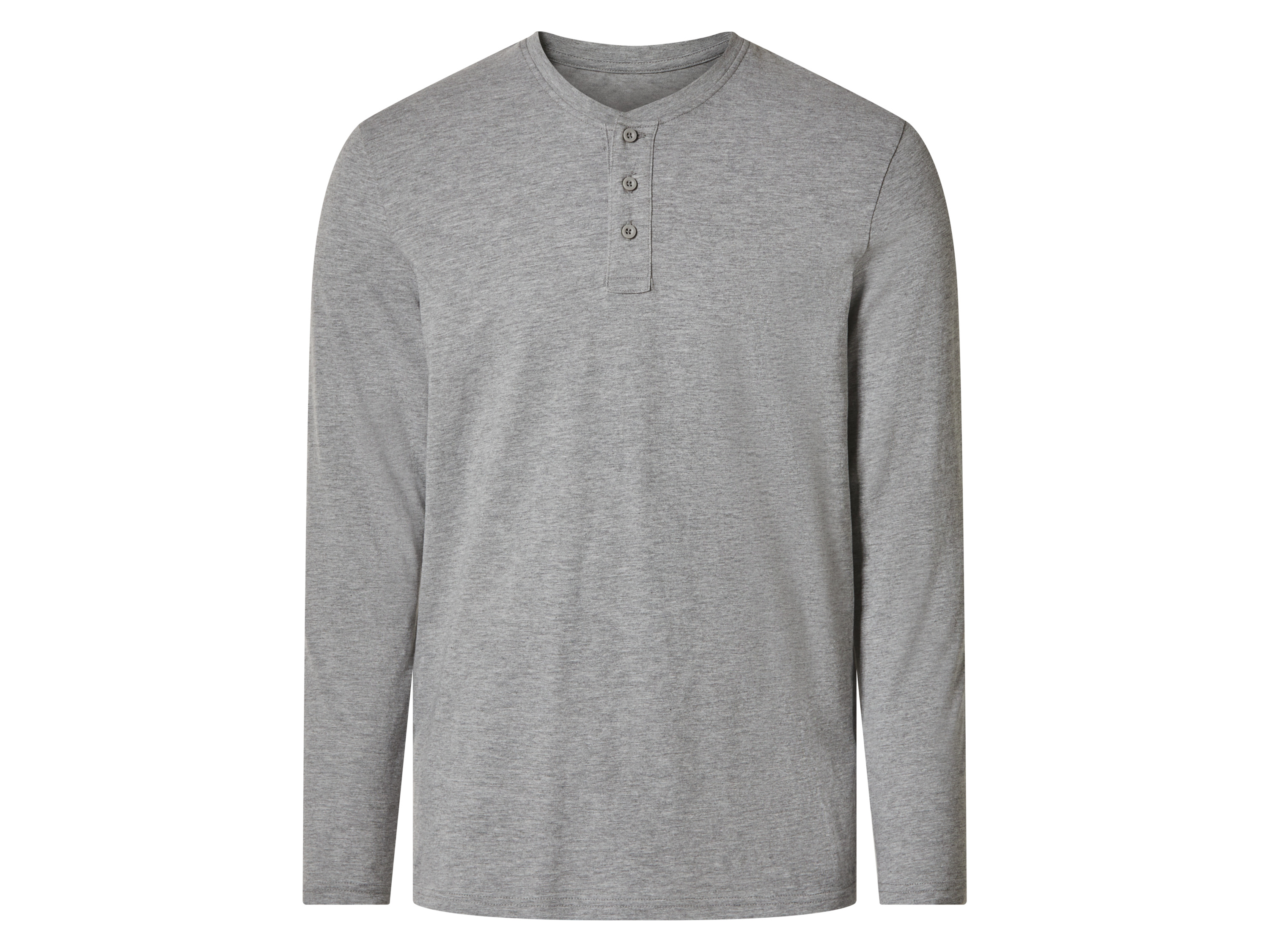esmara Men Heren longsleeve (Grijs/patroon, S)