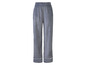 Grijze pyjamabroek met witte bies.