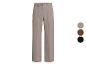 Grijze, bruine en zwarte high-waist broek met wijde pijpen
