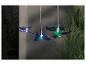 Decoratieve blauwe en groene vlinder LED-lampen voor buiten.