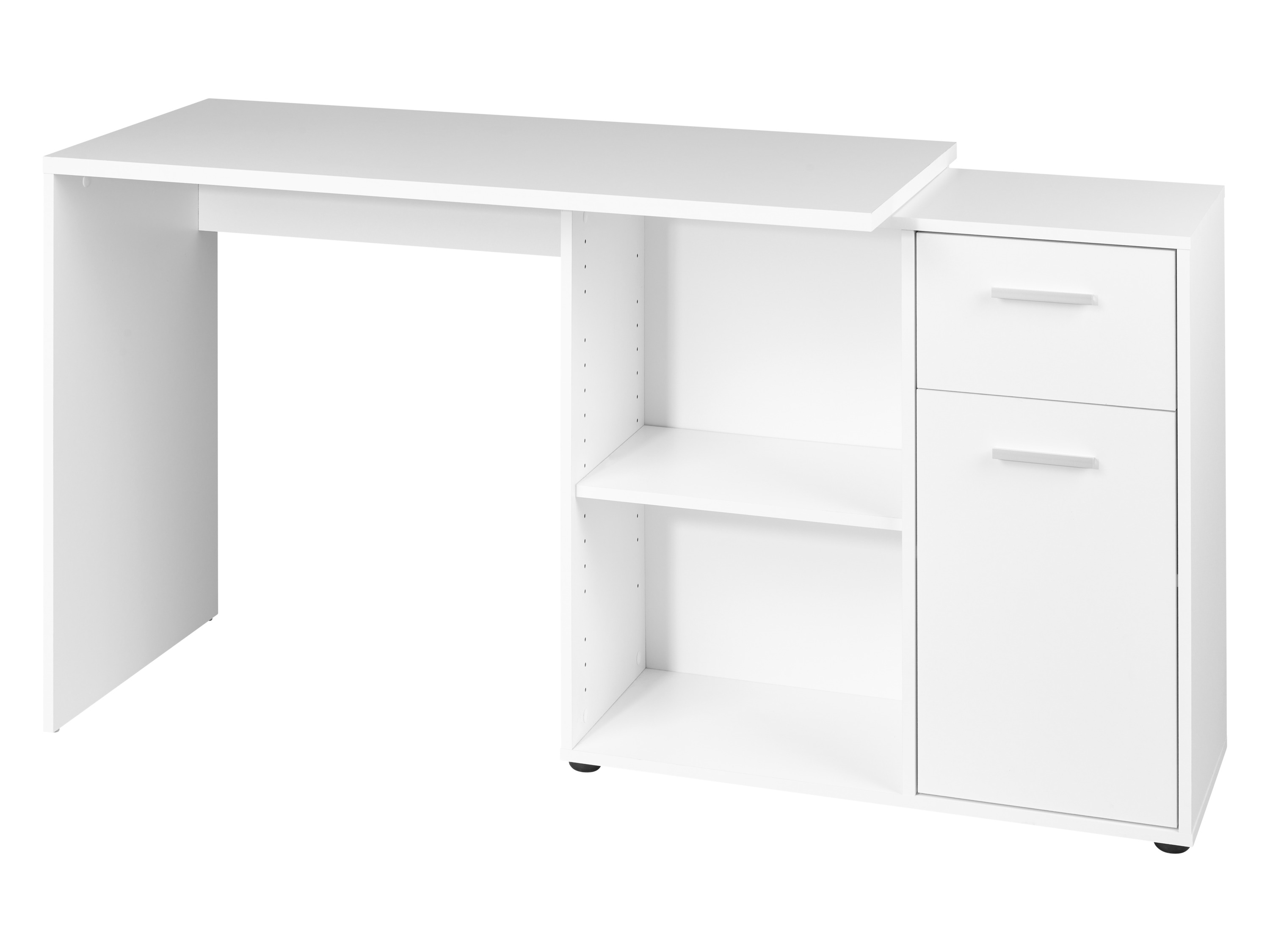 LIVARNO Bureau met kastelement - wit