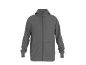 Grijze hoodie met rits en zakken