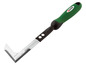 Tuinmes met groene handgreep van Parkside.