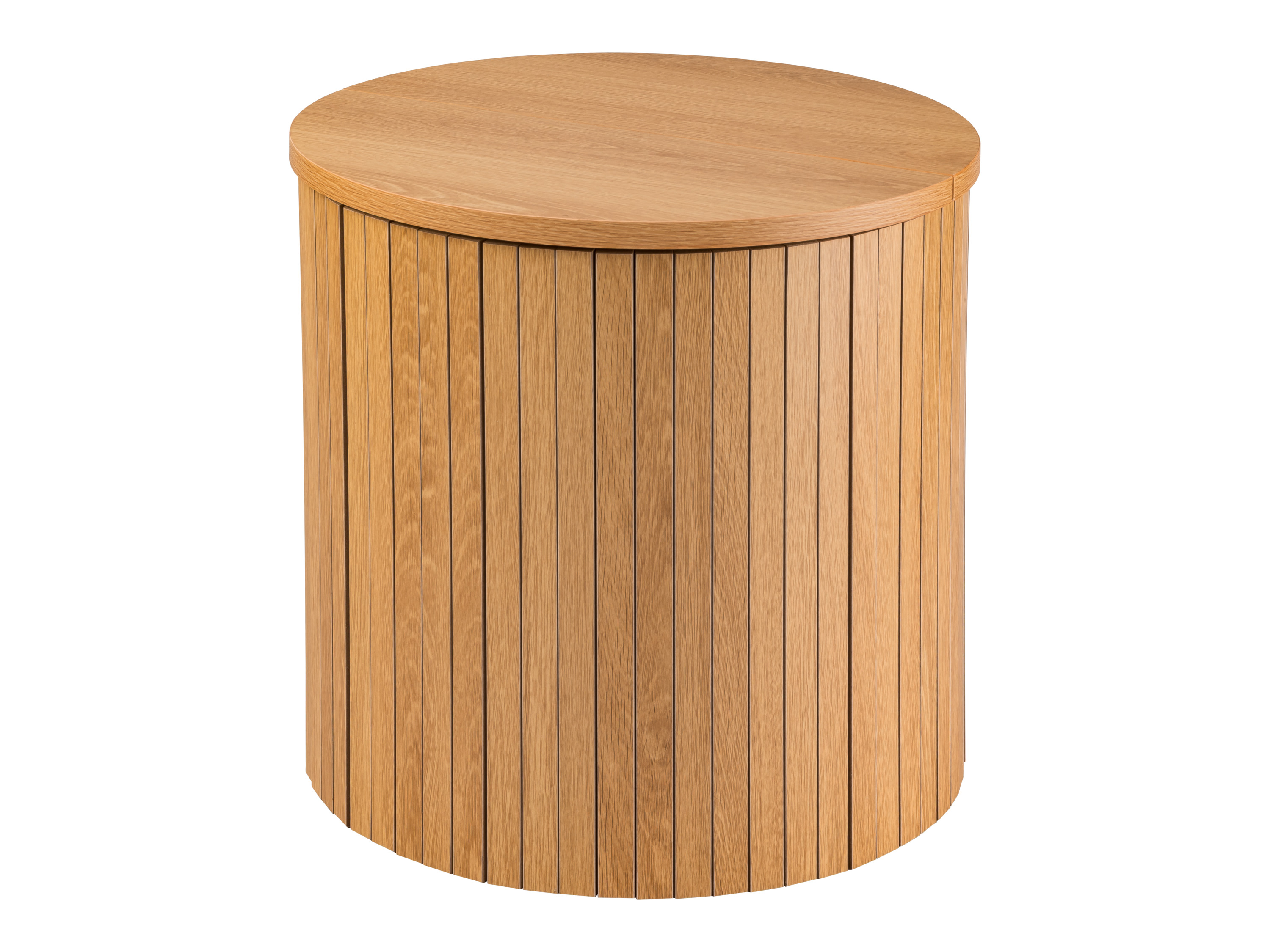 LIVARNO Bijzettafel, Ø39 x 37 cm, met opbergruimte (eiken)