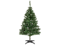Groene kunstkerstboom met kruisvoet, klaar om te versieren.