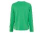 Een groene longsleeve met ronde hals.