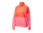 Sportjack met rits, in roze en oranje tinten.