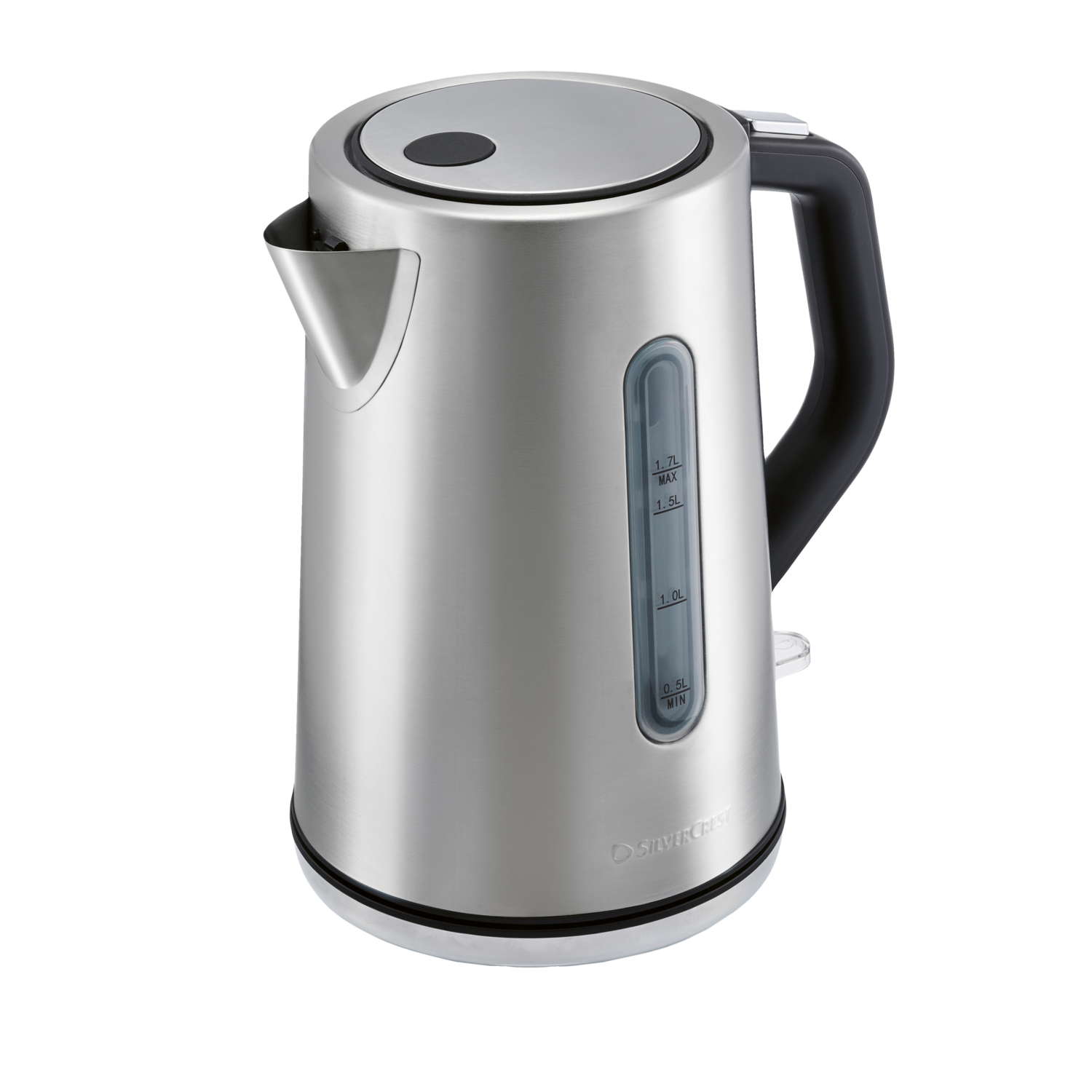 SILVERCREST RVS waterkoker, 1,7 L (geborsteld zilver)