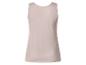 Dames beige mouwloze top, achterkant