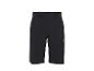 Zwarte werkshorts met zijzakken en knoopdetails.